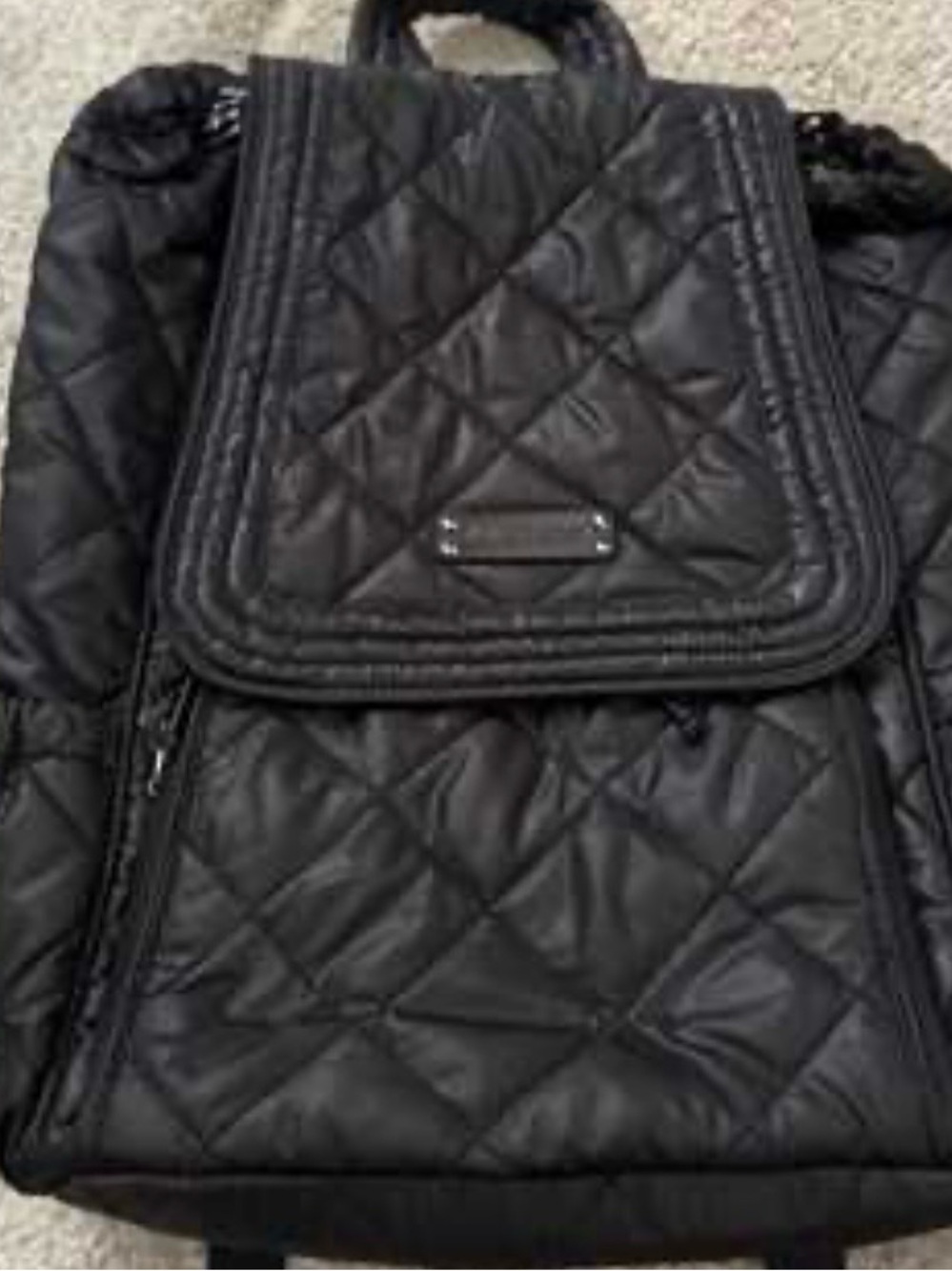 Vera Bradley Black Puffy Backpack